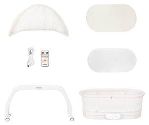 Lionelo - Dětská postýlka s váhou CORAL White