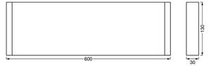 Ledvance - Police s LED osvětlením LINEAR LED/12W/230V 60 cm IP44