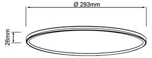 Brilliant - LED Stropní svítidlo MILTON LED/18W/230V pr. 29,3 cm bílá