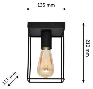 Stropní svítidlo FINN 1xE27/15W/230V černá
