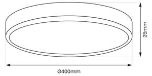 LED Stropní svítidlo MAQ LED/32W/230V 3000/4000/6500K IP40 černá
