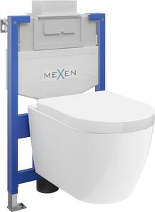 Mexen Fenix XS-U, podomítkový modul a závěsné WC Rico se sedátkem s pomalým dopadem, bílá, 68530478000