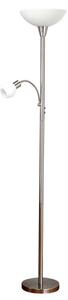 Lindby - Elaina Stojací Lampa Nickel/White