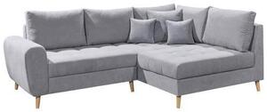 ROHOVÁ SEDAČKA, textil, kompozitní dřevo, světle šedá MID.YOU - Sedací soupravy, Online Only