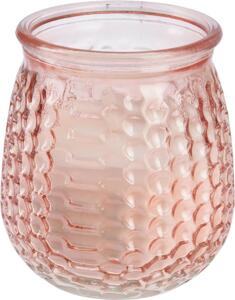 Repelentní svíčka Citronella, růžová, 160 g, 10 x 10 cm