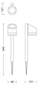 Philips - LED Solární lampa FYCE LED/1,5W/3,7V 1200 mAh IP44