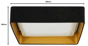 Brilagi-LED Stmívatelné svítidlo VELVET SQUARE LED/36W/230V Wi-Fi Tuya+DO černá
