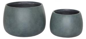 Sada 2 květináčů Stanbury, tmavě zelené, Ø 42/55 cm – House Nordic
