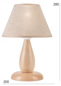 Stolní lampa PERA 1xE27/60W/230V béžová/buk