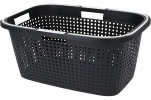 Koš na prádlo s uchy Recycled 38 l, 60 x 40 x 26 cm, antracit
