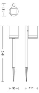 Philips - LED Solární lampa FYCE LED/1,5W/3,7V 1200 mAh IP44