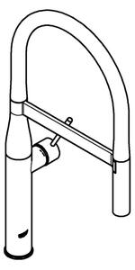 GROHE 30294GN0 - Dřezová baterie ESSENCE zlatá