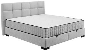 AMERICKÁ POSTEL, 160/200 cm, světle šedá MID.YOU - Postele s úložným prostorem, Online Only