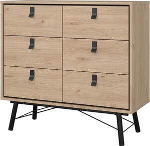 Tvilum Komoda Rainy 102 cm se zásuvkami hickory Jacson