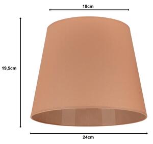 Duolla - Stínidlo k stolní lampě CLASSIC M E27 pr. 24 cm hnědá