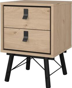 Tvilum Noční stolek Rainy 43 cm se zásuvkami hickory Jackson