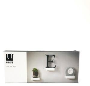Umbra, Malé police na zeď Showcase 10 x 7.5 cm, 3ks | bílé