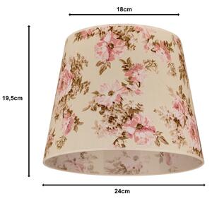 Duolla - Stínidlo k stolní lampě CLASSIC M E27 pr. 24 cm růže