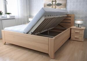 Postele Rovder Buková postel Vanda s úložným prostorem Rozměr: 200x120, Povrchová úprava Buk: Buk lakovaný