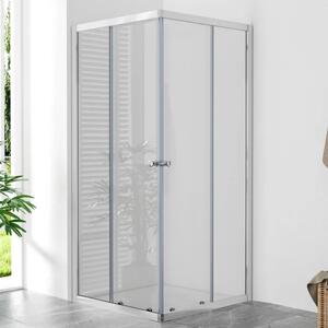 POINT Q 90x90 Clear Čtvercová sprchová zástěna