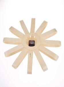 Velké dřevěné nástěnné hodiny Umbra Ribbon 50 cm | přírodní