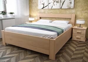Postele Rovder Buková postel Romana s úložným prostorem Rozměr: 200x120, Povrchová úprava Buk: Buk lakovaný