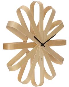 Velké dřevěné nástěnné hodiny Umbra Ribbon 50 cm | přírodní
