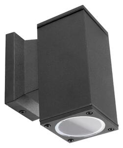 Aigostar - Venkovní nástěnné svítidlo 1xGU10/230V černá IP65 hranatý