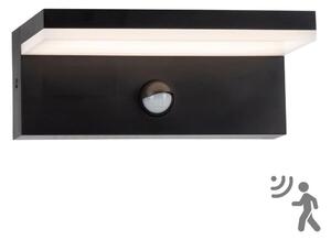 LED Venkovní nástěnné svítidlo se senzorem TESA LED/10W/230V IP54 černá