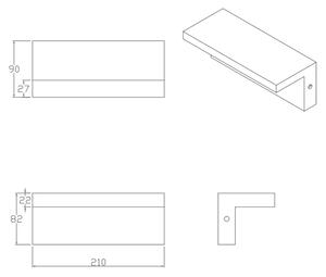LED Venkovní nástěnné svítidlo TESA LED/10W/230V IP54 černá
