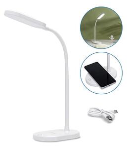 Aigostar - LED Stmívatelná stolní lampa s bezdrátovým nabíjením LED/2,5W/5V bílá