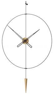 Mclocks Designové nástěnné hodiny PP812 Pendulum Plus oak-black-black 80cm