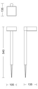 Philips - LED Solární lampa VYNCE LED/1,5W/3,7V 1500 mAh IP44