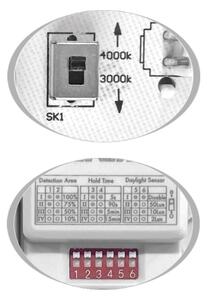 Ecolite WMAT350/HF-25W/BI - LED Stropní svítidlo se senzorem LED/25W/230V bílá