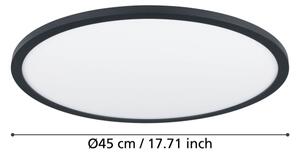 Eglo 900761-LED Stmívatelné stropní svítidlo SARSINA-Z 33,5W/230V pr.45 cm černá