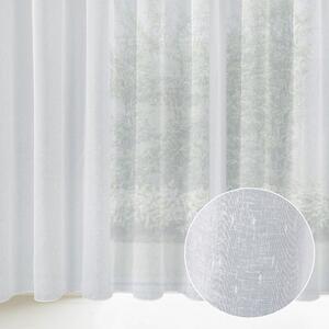 Záclona - bílý režný vzor s nopky a olůvkem ZAC-033 výška 325 cm Pouze metráž