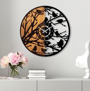 Nástěnné hodiny pr. 56 cm 1xAA dřevo/kov
