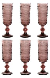 Sada pohárů Home ESPRIT Růžový Sklo 150 ml (6 kusů)