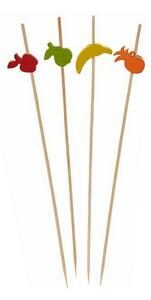 Kinvara Sada grilovacích špízů Špice, hrot Dekorovaný Bambus 2,5 x 0,4 x 12,5 cm (24 kusů)