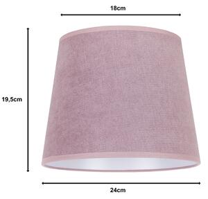 Duolla - Stínidlo k stolní lampě CLASSIC M E27 pr. 24 cm růžová