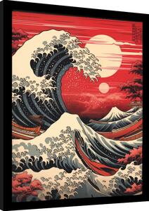 Obraz na zeď - Wave Collection - Red Hue SUnset