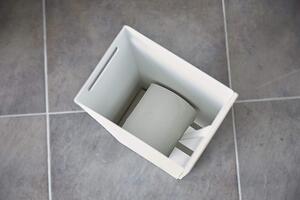 Yamazaki, Stojan/zásobník na toaletní papír Rin 3528 Toilet Paper Stocker | bílý