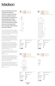 Redo 01-2035 - LED Nástěnné svítidlo MADISON 4xLED/4W/230V černá