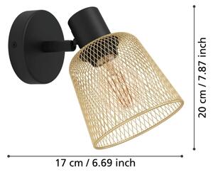 Eglo 900693 - Nástěnné bodové svítidlo COSLADA 1xE27/40W/230V