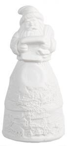 Porcelánová vánoční dekorace s LED světýlky Santa Claus II – 5x11 cm