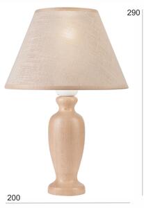 Stolní lampa AMFORA 1xE27/60W/230V béžová/buk