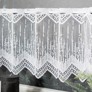 Dekorační metrážová vitrážová záclona LADA bílá výška 30 cm MyBestHome