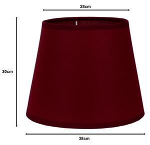 Duolla - Stínidlo k stojací lampě CLASSIC L E27 pr. 38 cm vínová