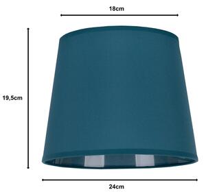 Duolla - Stínidlo k stolní lampě CLASSIC M E27 pr. 24 cm tyrkysová