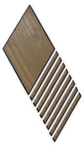 Windu Sada 9 ks designových obkladů na stěnu, dekor dub, rhombus, 405x235 mm, 0,44 m2